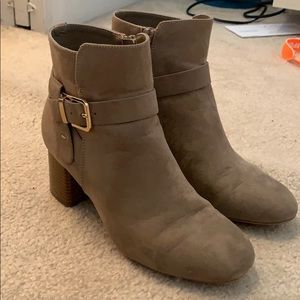 Taupe ankle boots